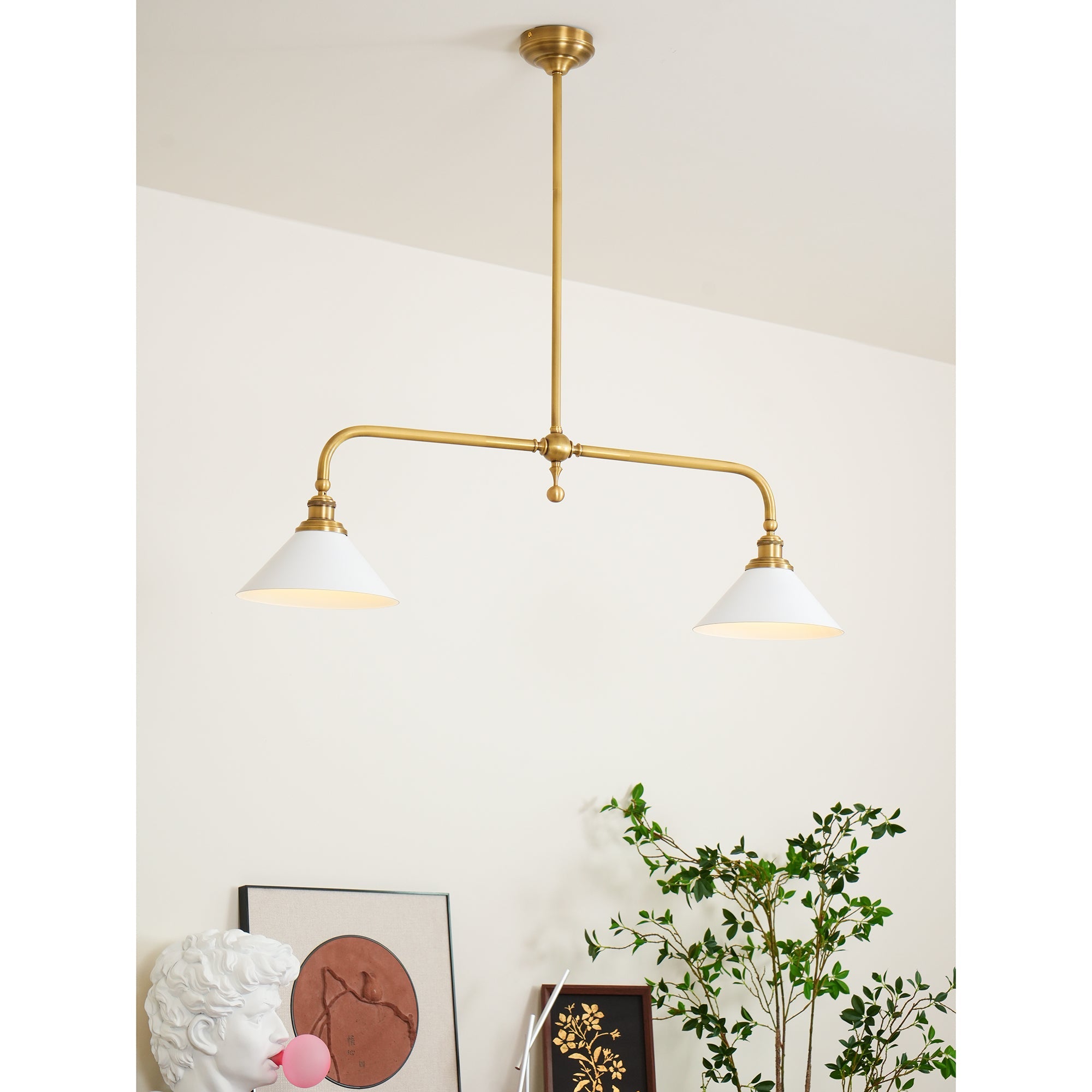 Bellwood Brass Linear Pendant Light