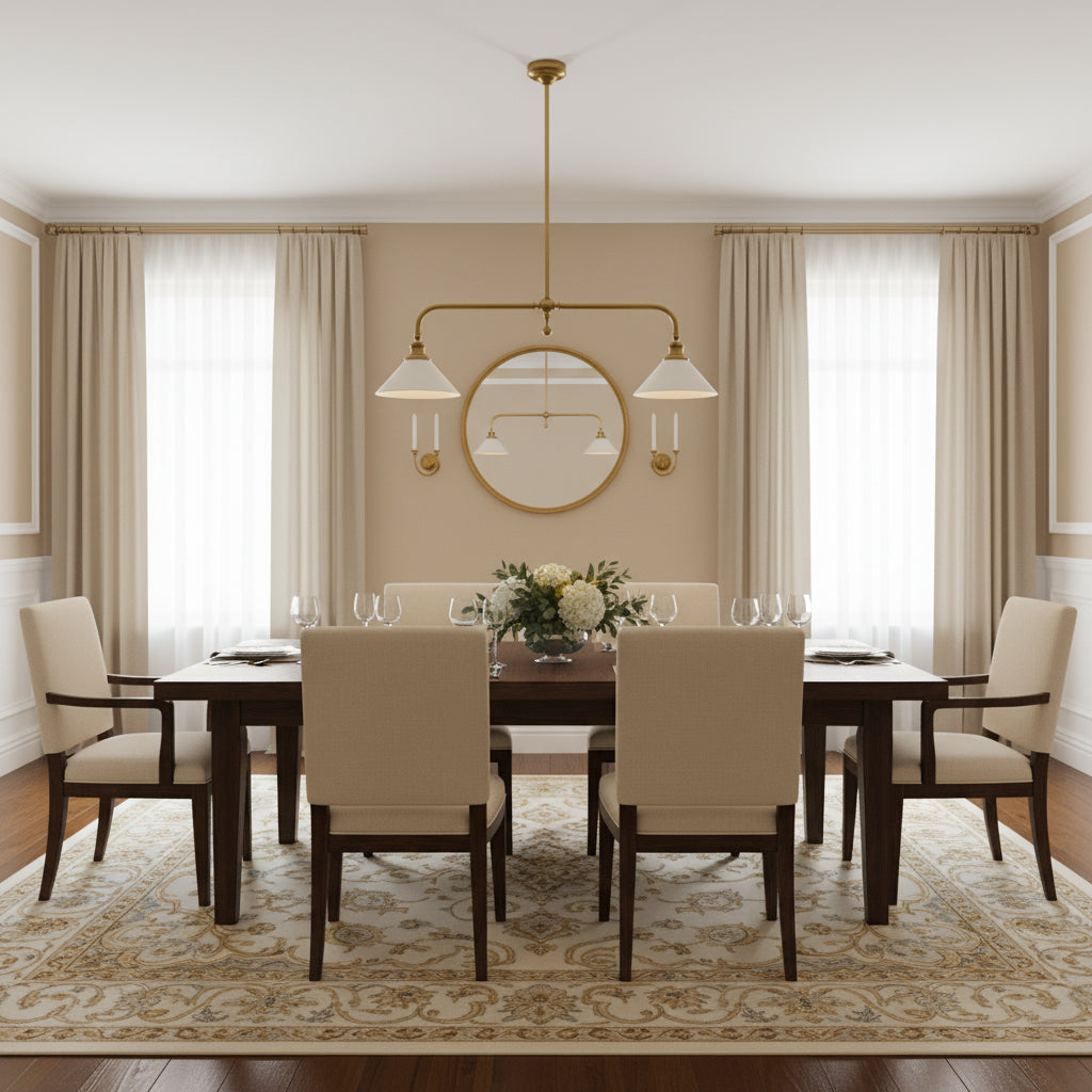 Bellwood Brass Linear Pendant Light
