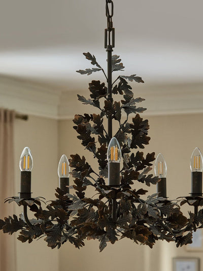 Syleeon Thicket Oak Leaf Chandelier