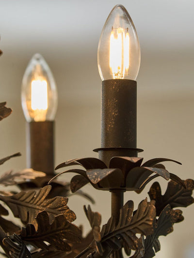 Syleeon Thicket Oak Leaf Chandelier