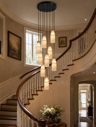 Eirelira Alabaster Cluster Chandelier