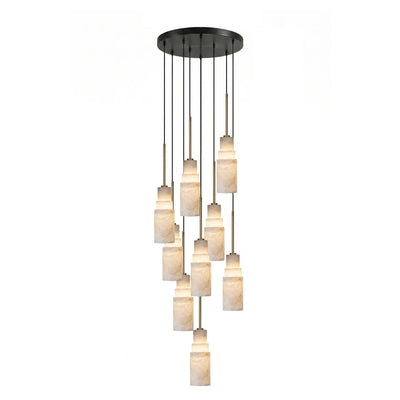 Eirelira Alabaster Cluster Chandelier