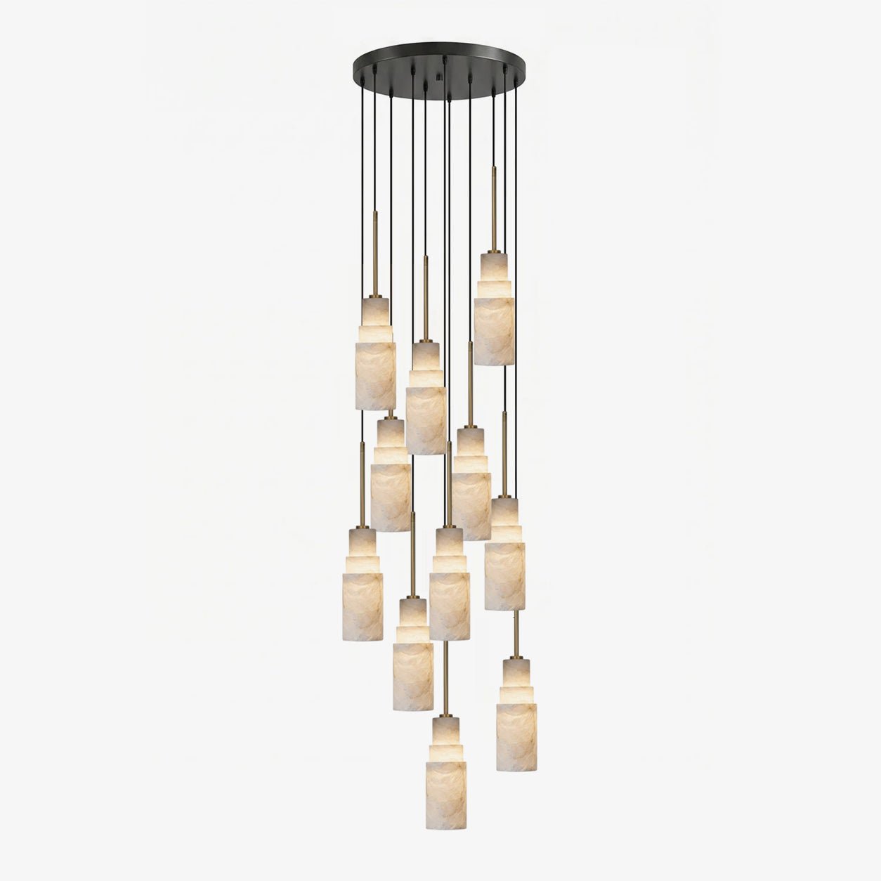 Eirelira Alabaster Cluster Chandelier