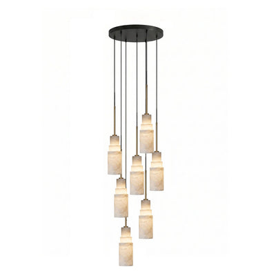 Eirelira Alabaster Cluster Chandelier
