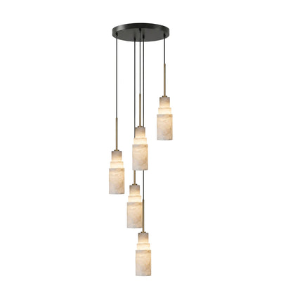 Eirelira Alabaster Cluster Chandelier