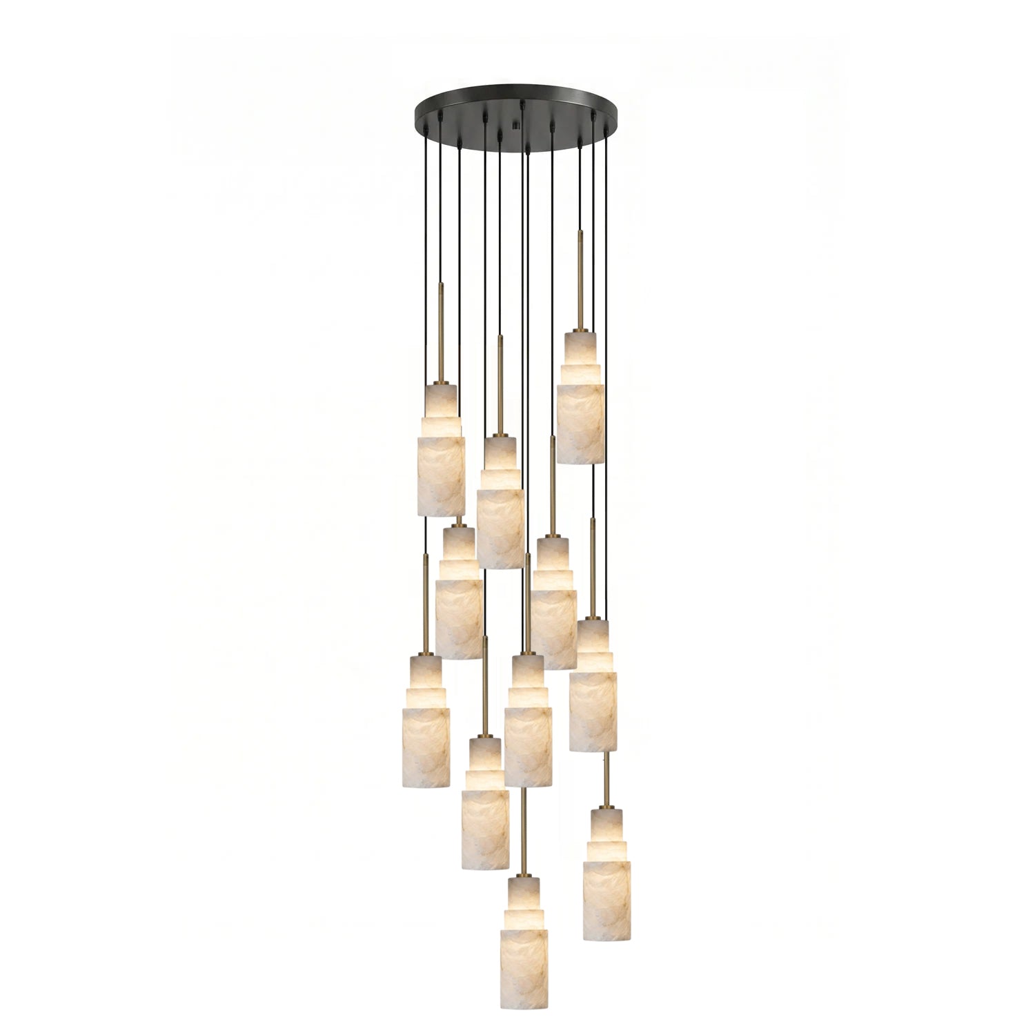Eirelira Alabaster Cluster Chandelier