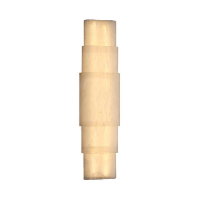 Dornette Tiered Alabaster Column Sconce