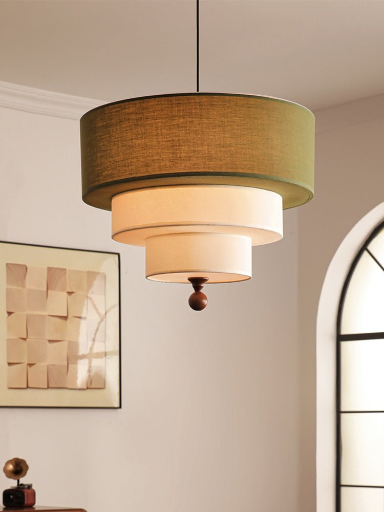 Calderin Tiered Fabric Pendant Light