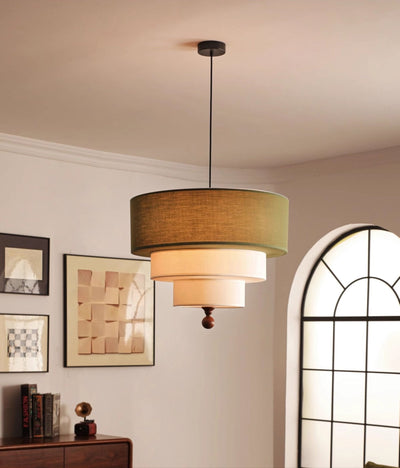 Calderin Tiered Fabric Pendant Light