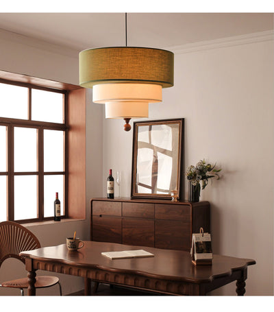 Calderin Tiered Fabric Pendant Light