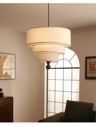 Calderin Tiered Fabric Pendant Light