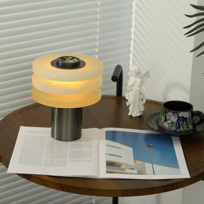 Pryt Obelisk Alabaster Table Lamp