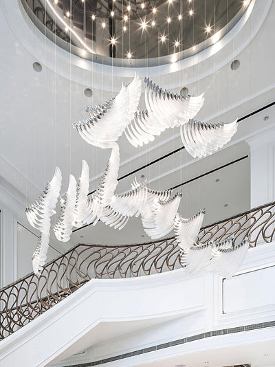 Tiered Postmodern Luxury Palmette Chandelier
