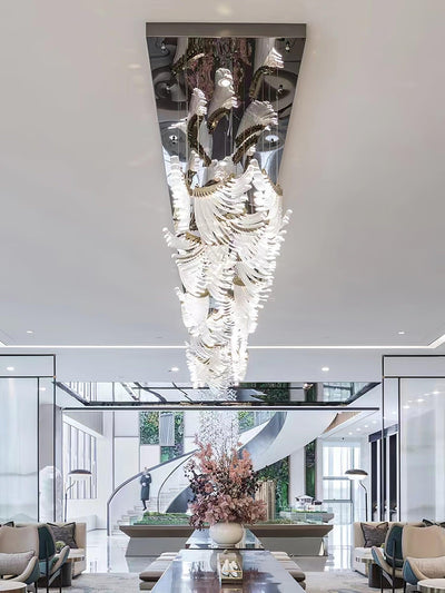Tiered Postmodern Luxury Palmette Chandelier