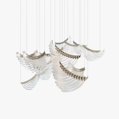 Tiered Postmodern Luxury Palmette Chandelier