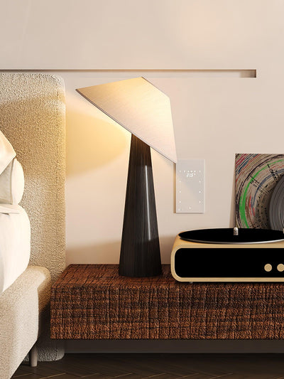 Apex Wooden Tapered Floor Lamp