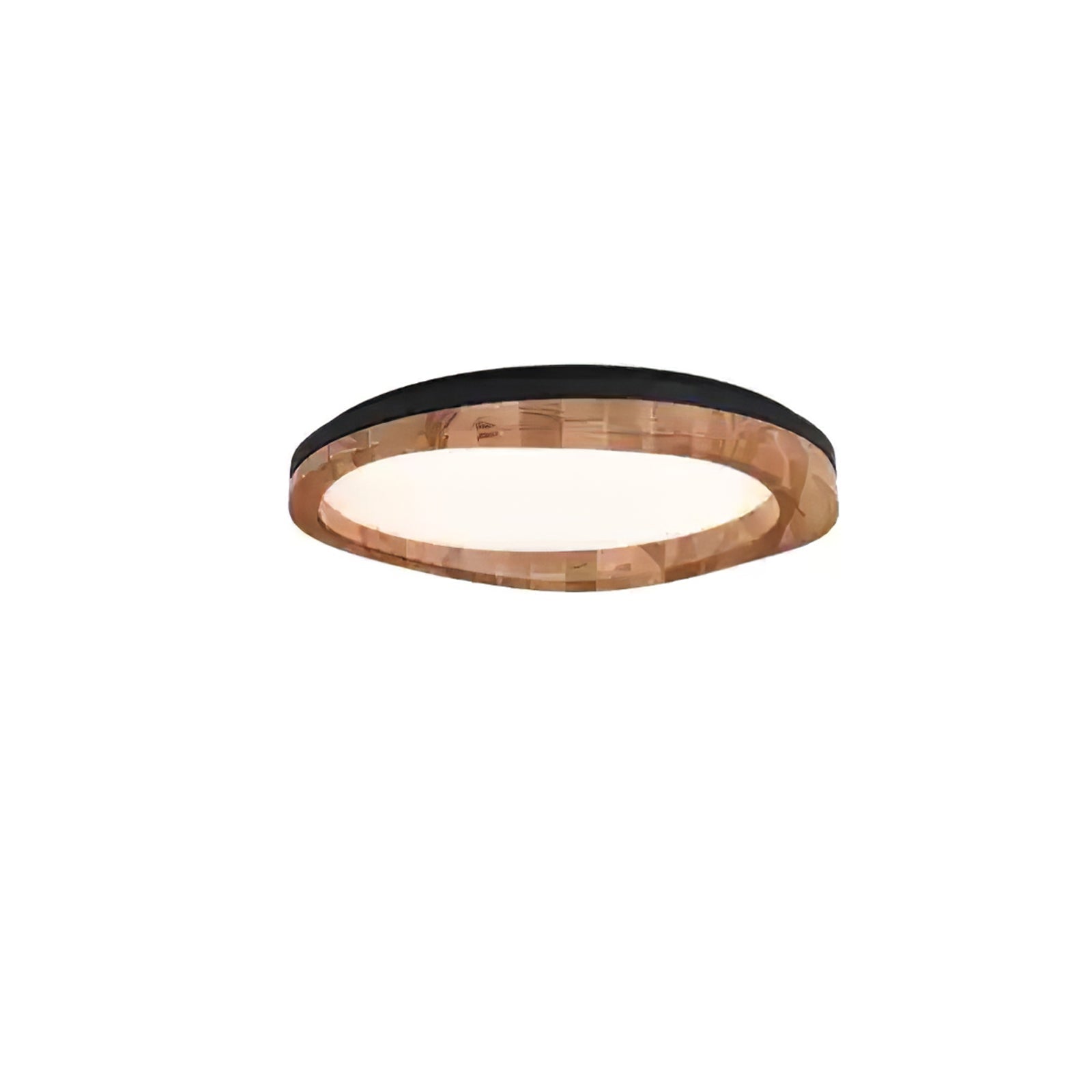 Artalis Walnut Wood Flush Mount