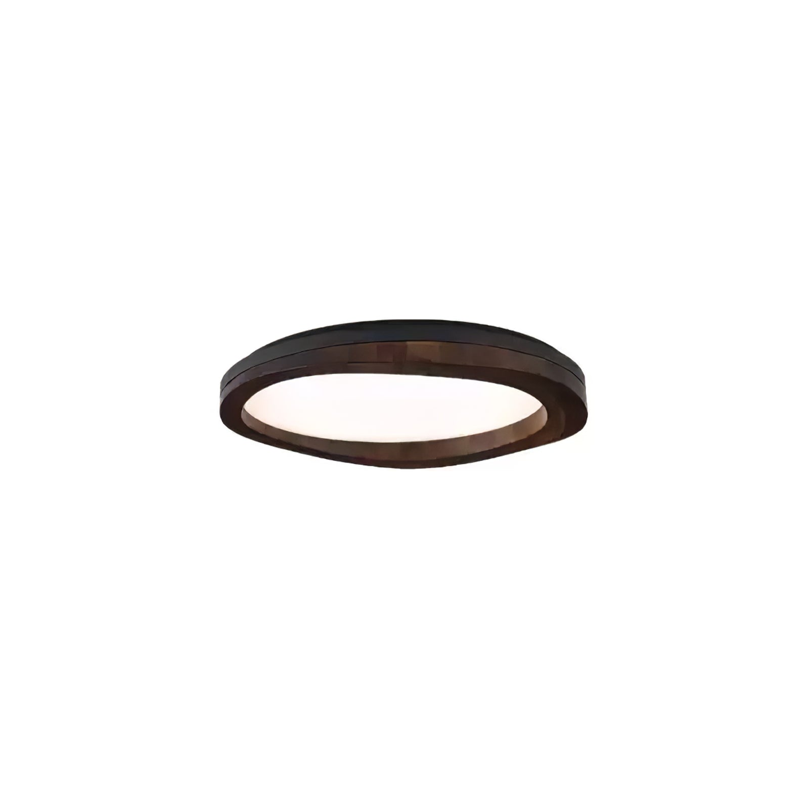 Artalis Walnut Wood Flush Mount