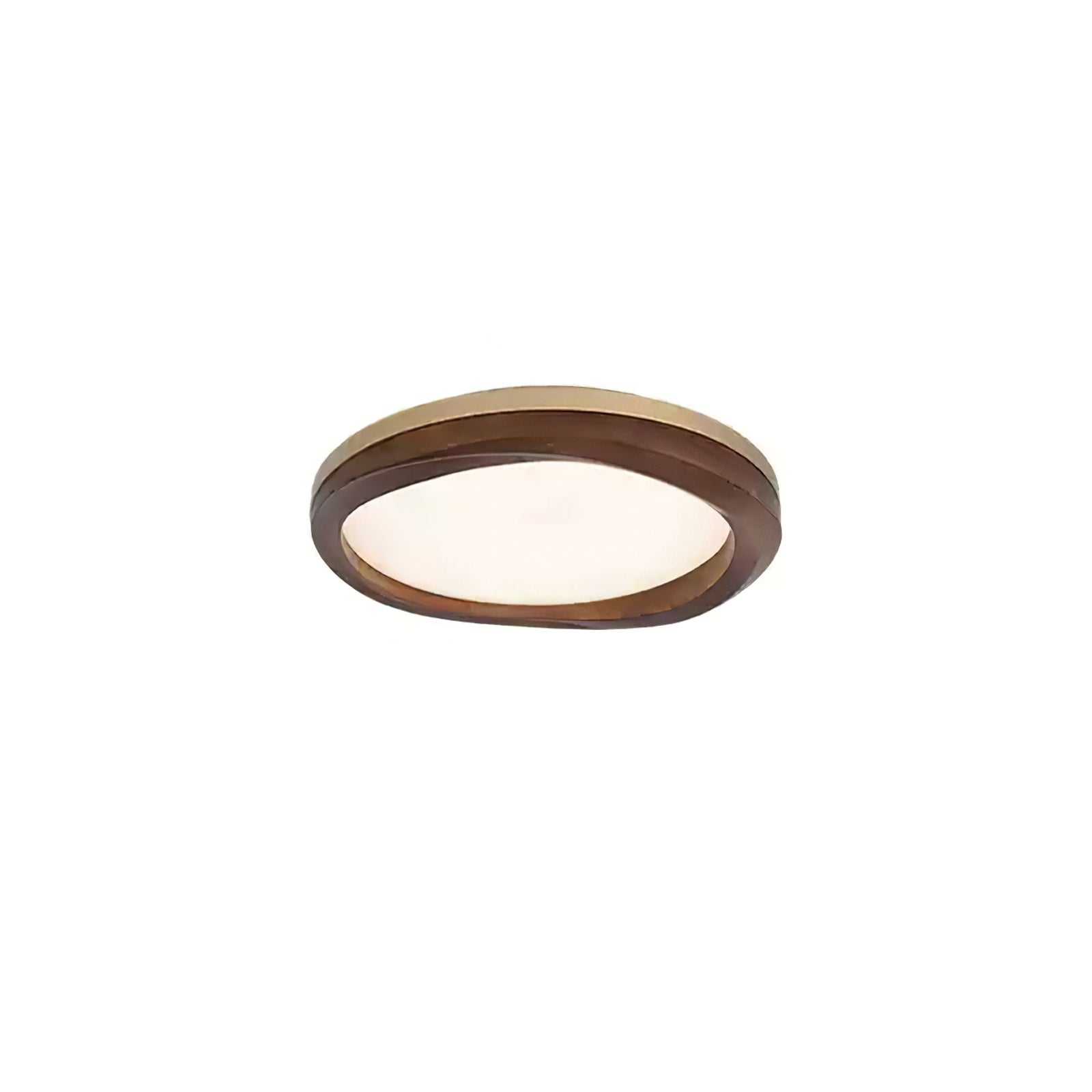 Artalis Walnut Wood Flush Mount