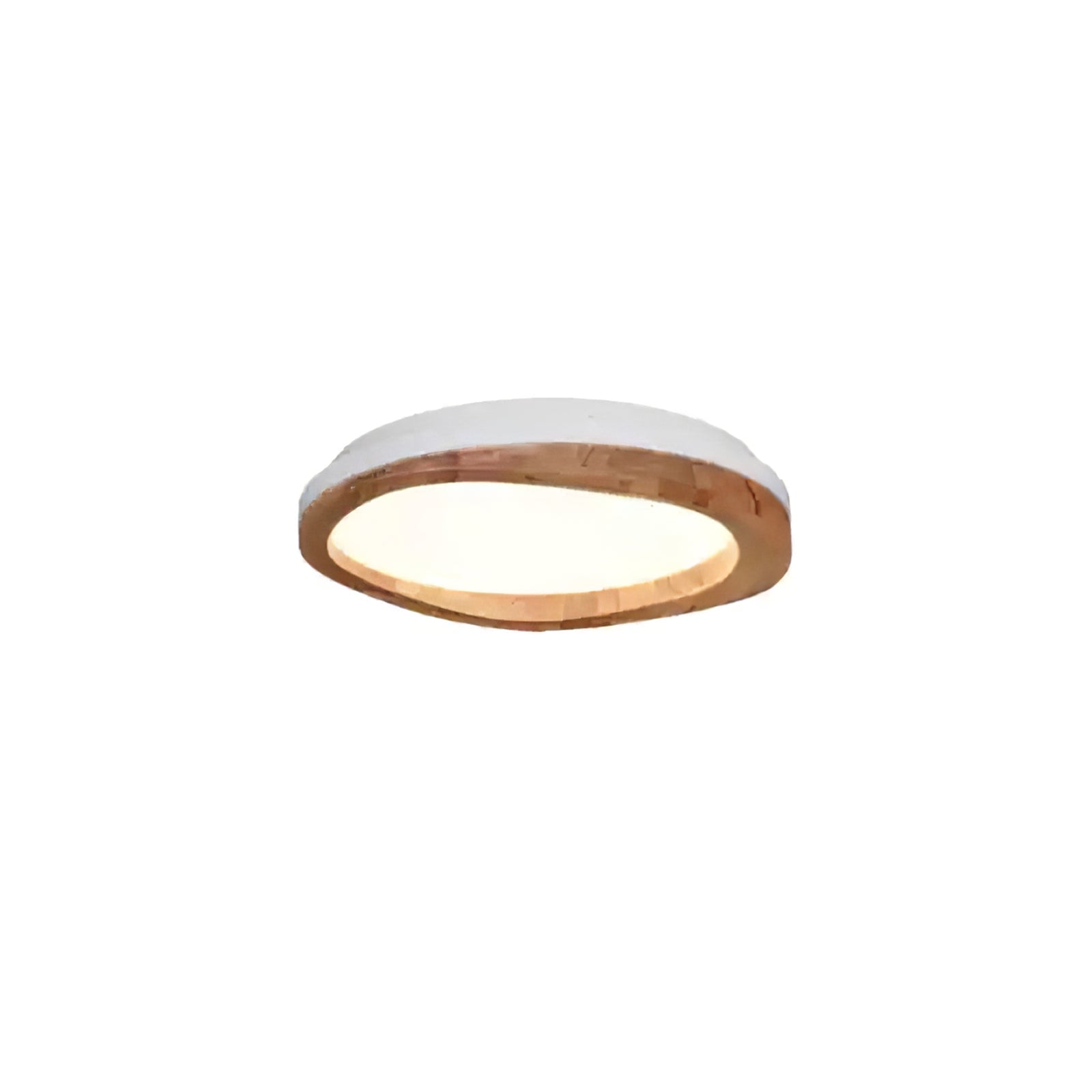 Artalis Walnut Wood Flush Mount