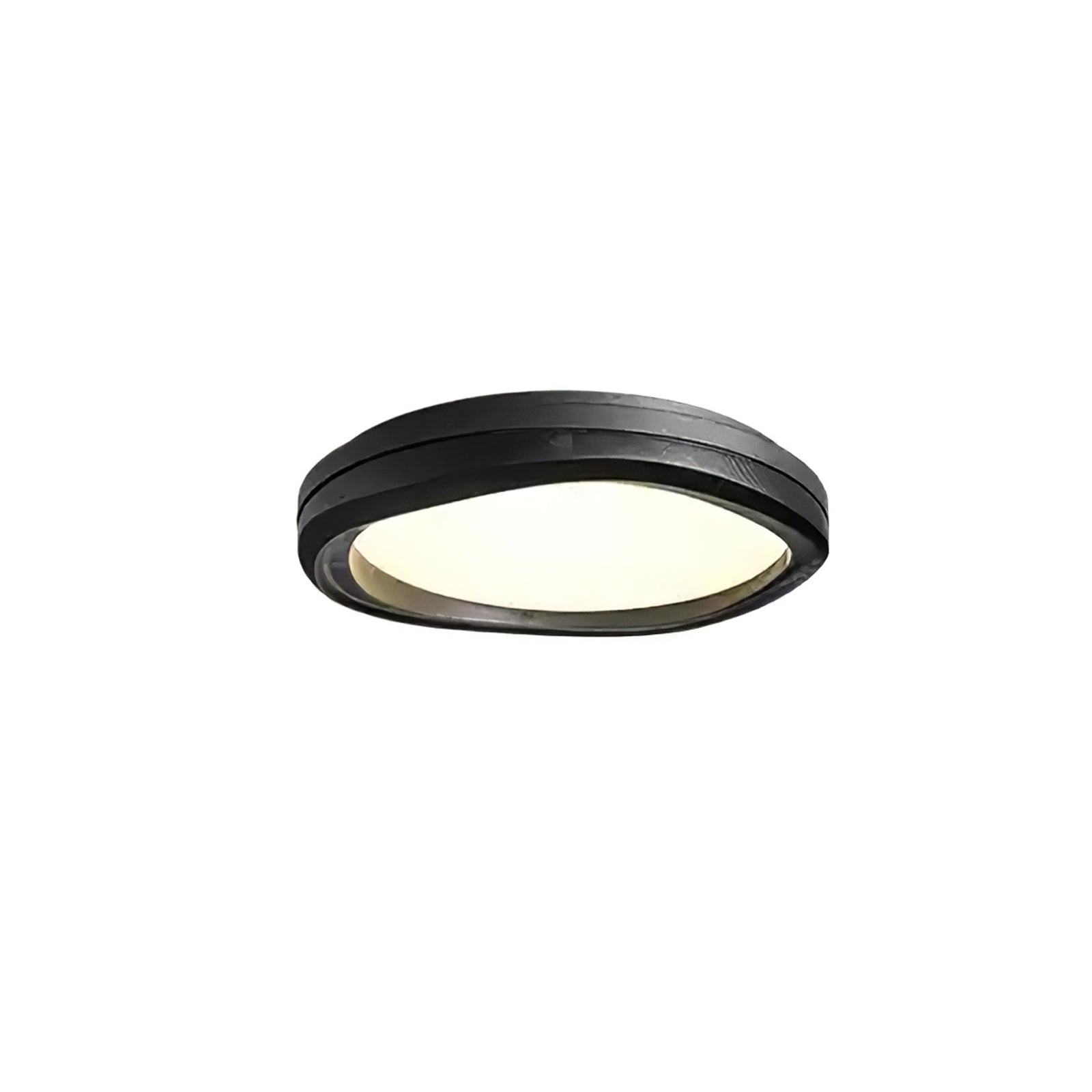Artalis Walnut Wood Flush Mount