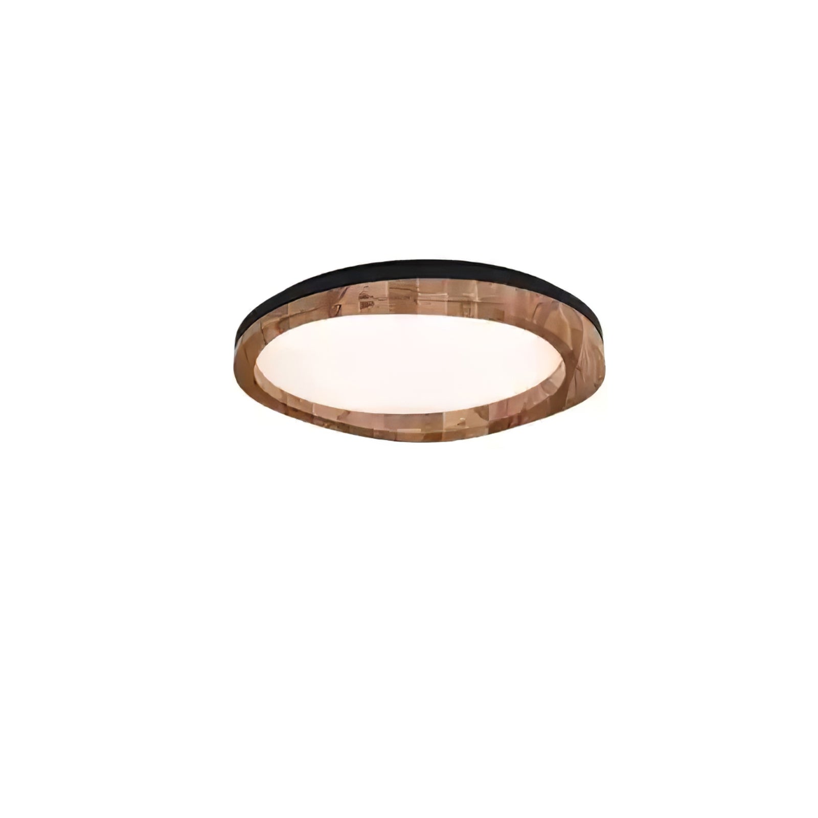 Artalis Walnut Wood Flush Mount