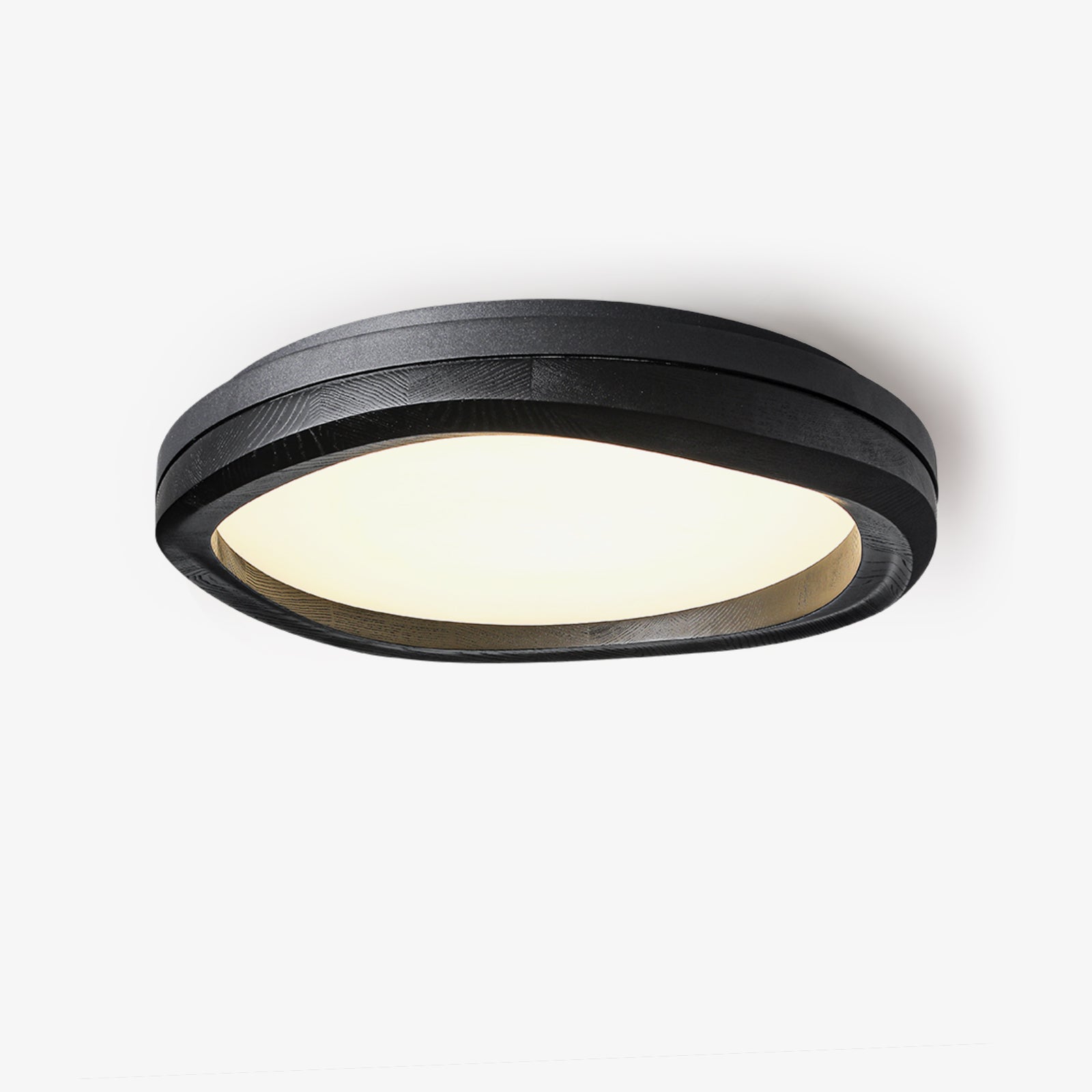 Artalis Walnut Wood Flush Mount