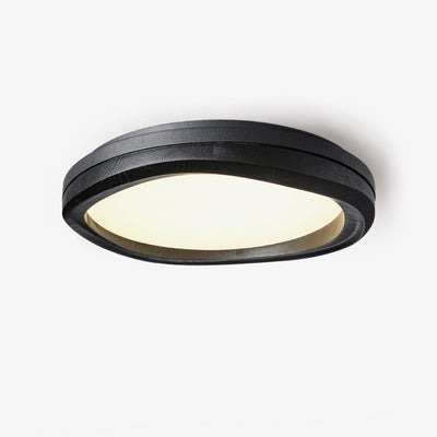 Artalis Walnut Wood Flush Mount