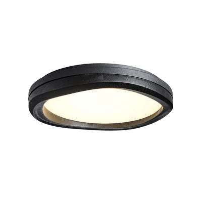 Artalis Walnut Wood Flush Mount