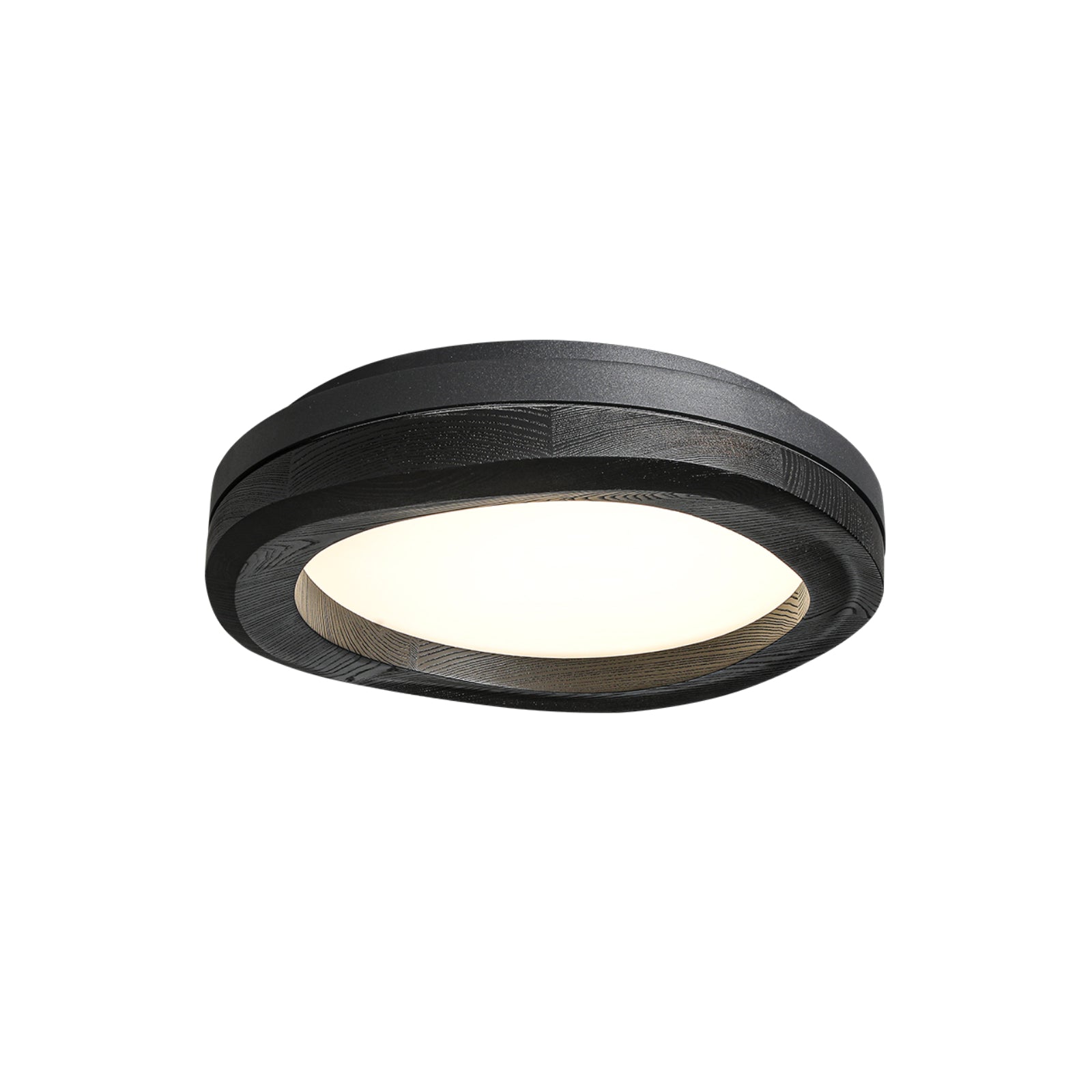 Artalis Walnut Wood Flush Mount