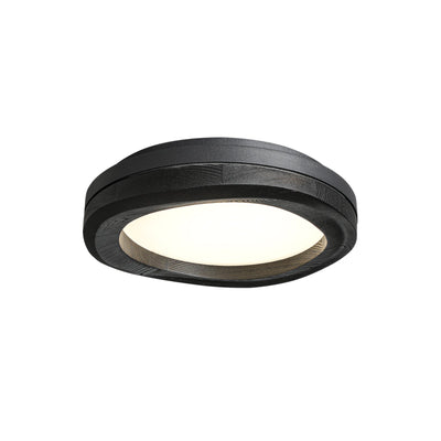 Artalis Walnut Wood Flush Mount