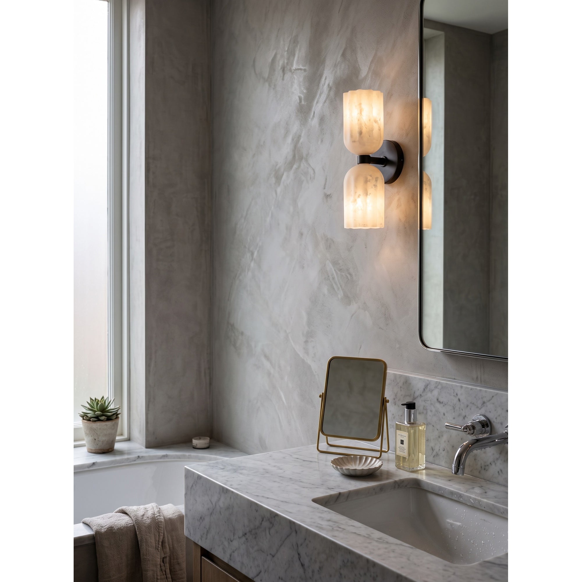 Solford Alabaster Indoor Wall Light