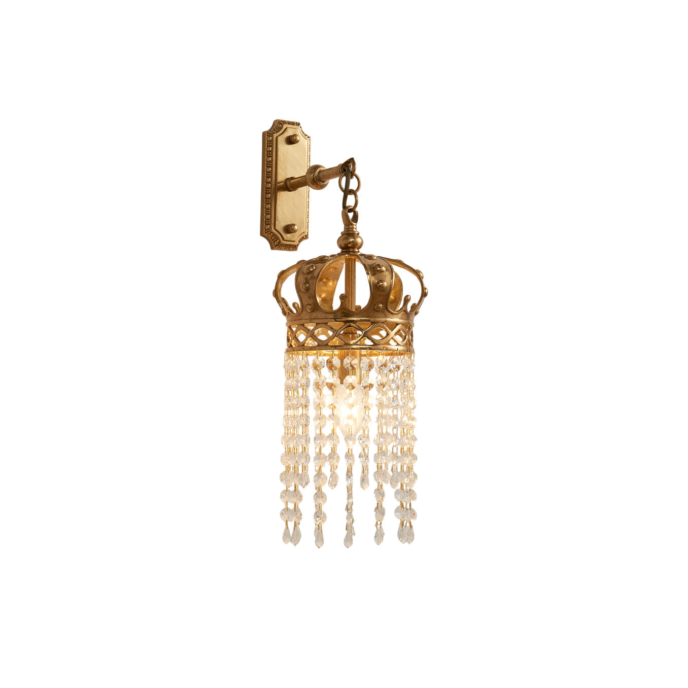 Timon Brass Crown Wall Lamp