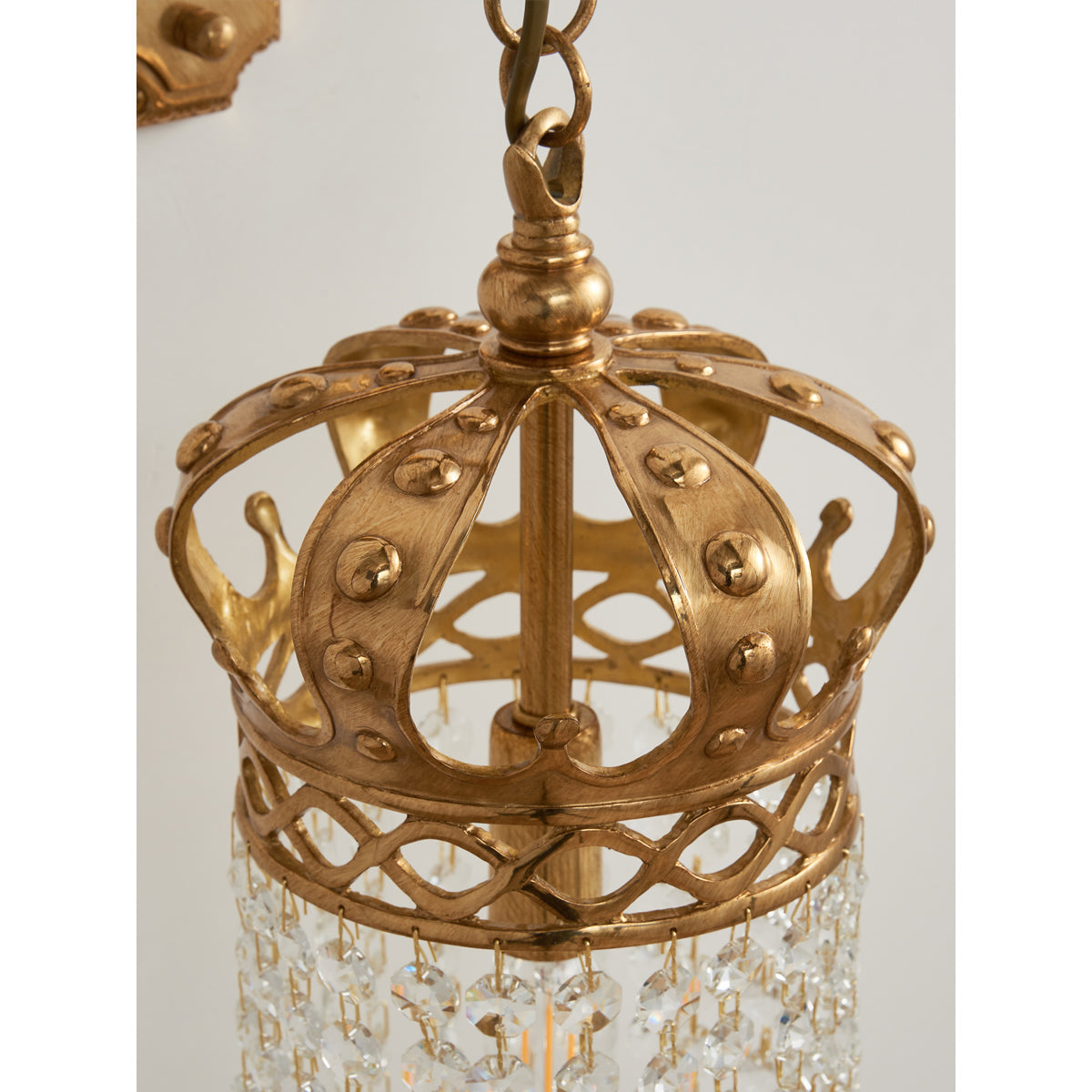 Timon Brass Crown Wall Lamp