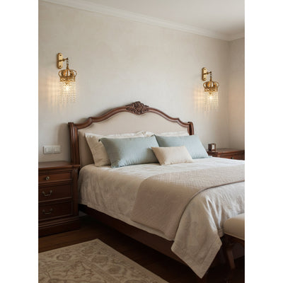 Timon Brass Crown Wall Lamp