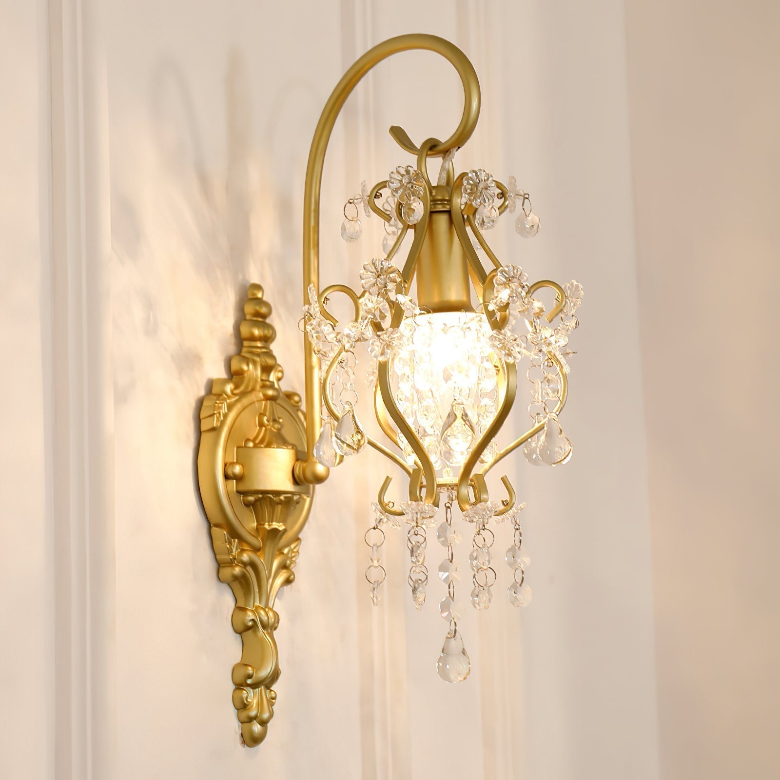 Elyenelia Postmodern Luxury Crystal Wall Lamp