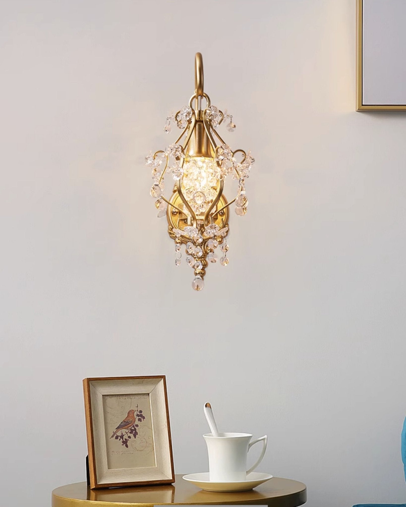 Elyenelia Postmodern Luxury Crystal Wall Lamp