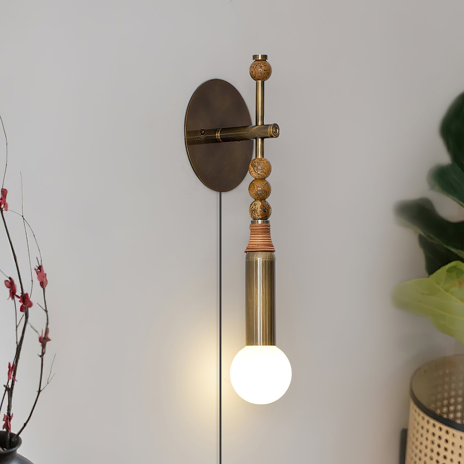 Evilor Premium Elegance Plug-in Marble Wall Lamp
