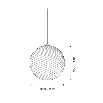Joliv Glass Globe Pendant Lamp - Neutral Decor