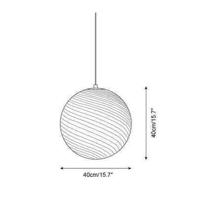 Joliv Glass Globe Pendant Lamp - Neutral Decor