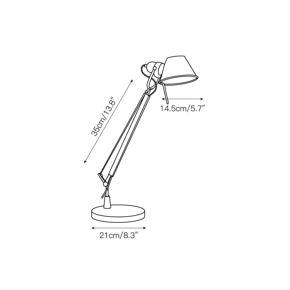 Caldervale Articulated Aluminum Table Lamp