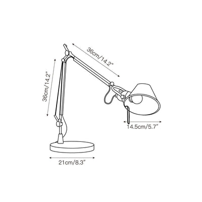 Caldervale Articulated Aluminum Table Lamp
