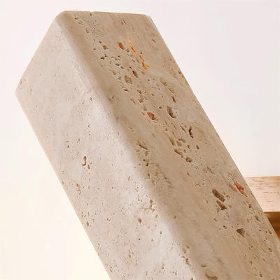 Orbit Travertine Rotating Wall Lamp - Neutral Decor