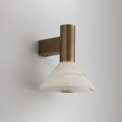Rino Cone Alabaster Wall Light