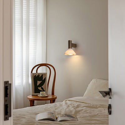 Rino Cone Alabaster Wall Light
