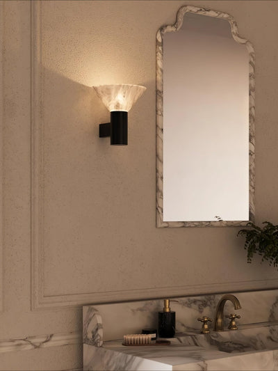 Rino Cone Alabaster Wall Light