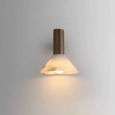 Rino Cone Alabaster Wall Light