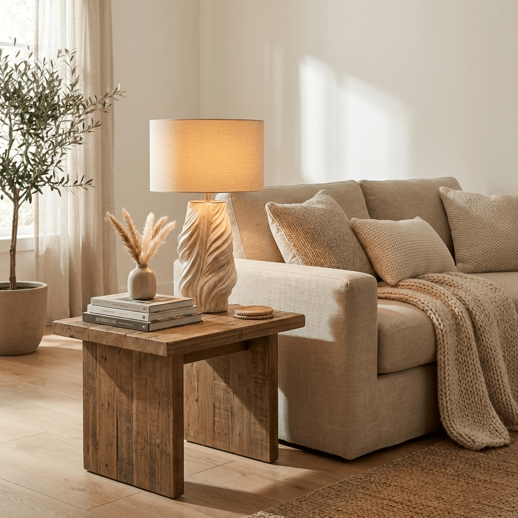 Celvienne Twisted Ceramic Table Lamp