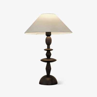 Halenir Wood Fabric Table Lamp