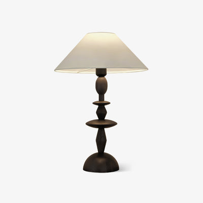 Halenir Wood Fabric Table Lamp